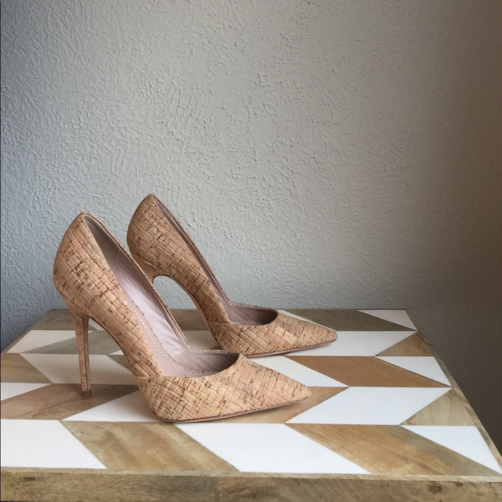 Jean-Michel Cazabat Cork Pointed Toe Pump